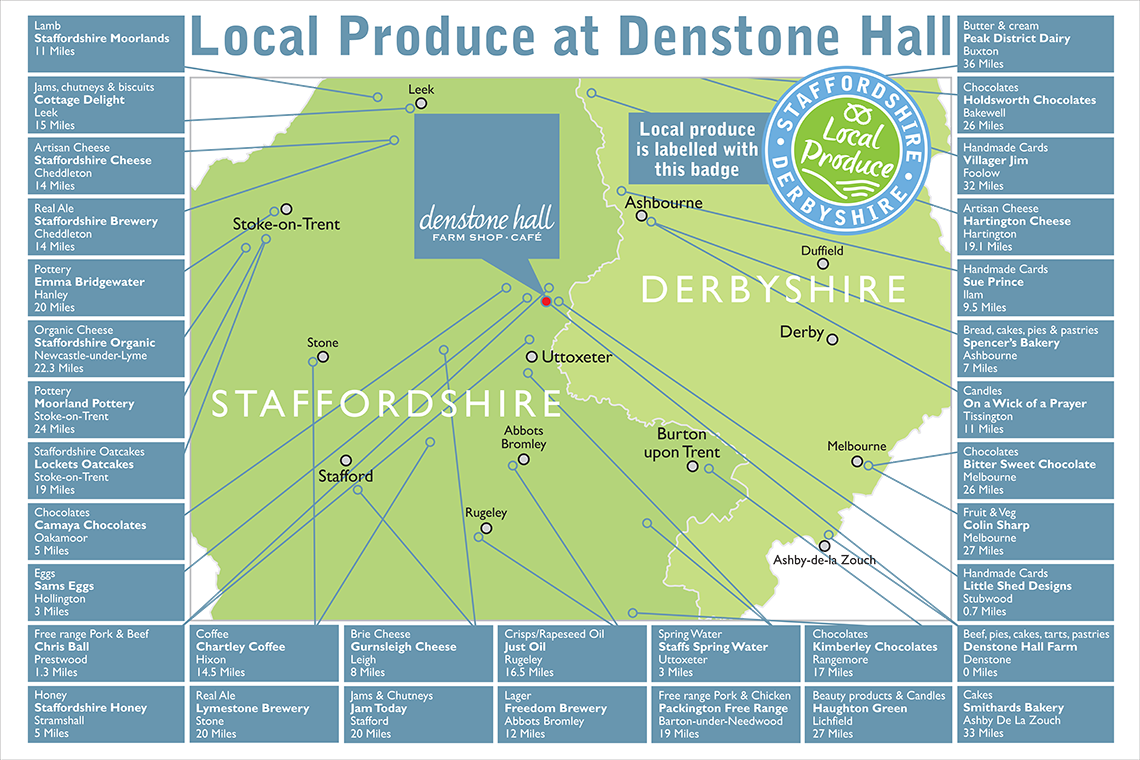 Local Map at Denstone Hall