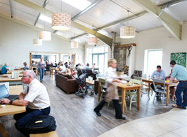 Busy Cafe At Denstone Hall at Denstone Hall