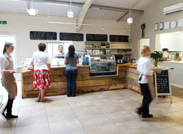 Serving Customers In The Cafe at Denstone Hall