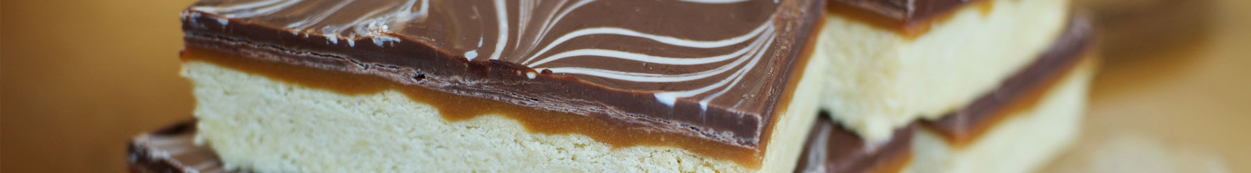 freshly made traybakes at denstone hall farm shop and cafe
