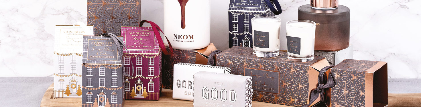 beautiful candles and soaps at denstone