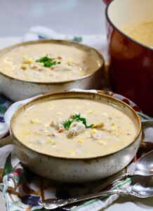 Corn And Crab Bisque 1 218X300 at Denstone Hall