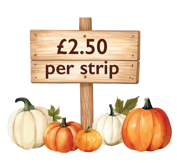 2.50 Per Strip at Denstone Hall