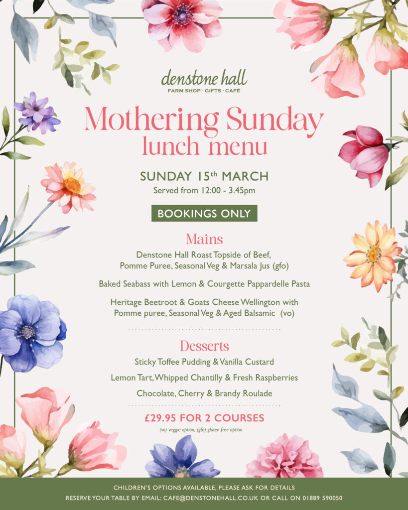 Mother's Day Menu